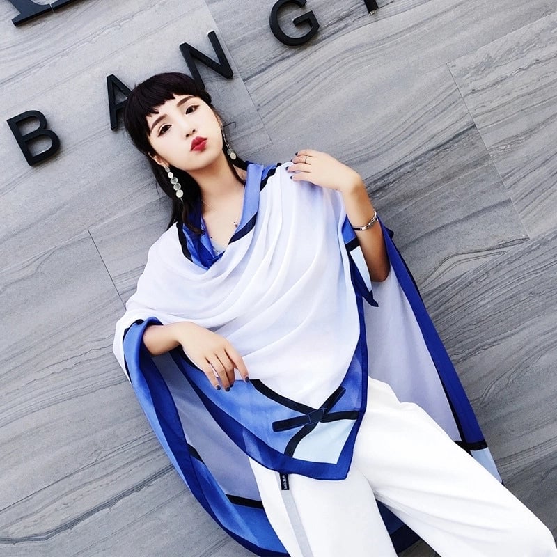 Fashion Silk Scarf (707 Main Color) Nhcj0164-707 Main Color