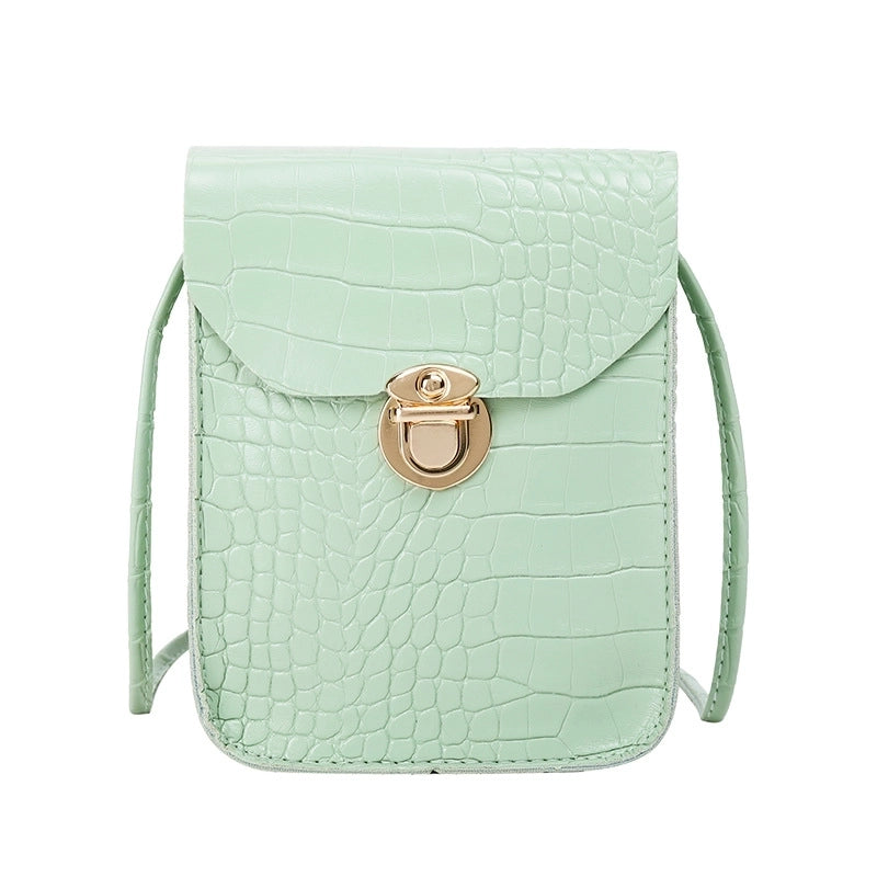 Women's Small Pu Leather Solid Color Streetwear Square Crossbody Bag
