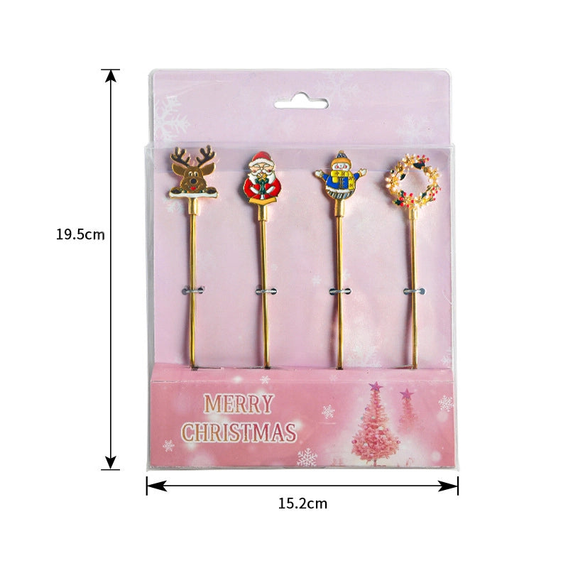 Christmas Fashion Cartoon Stainless Steel Tableware