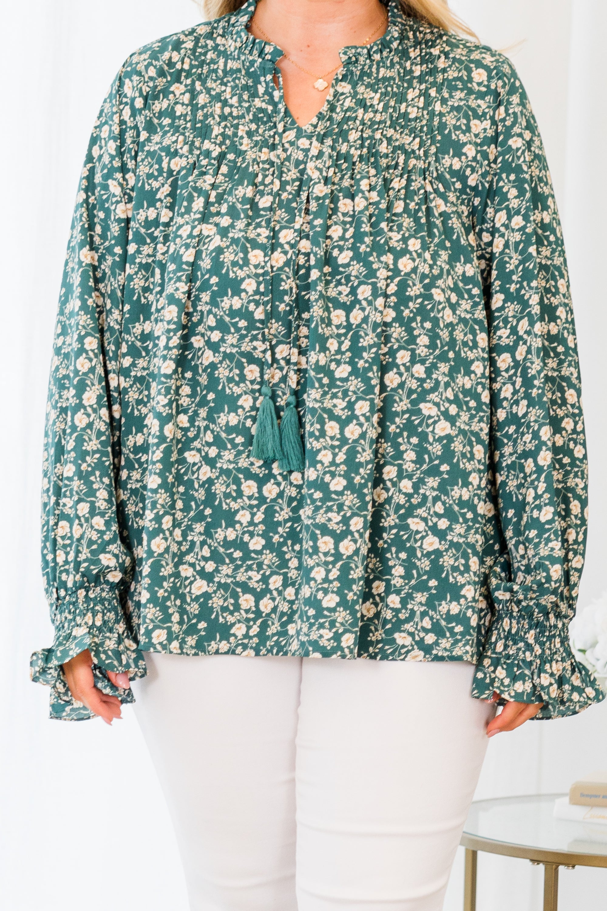 Sensibly So Top. Teal