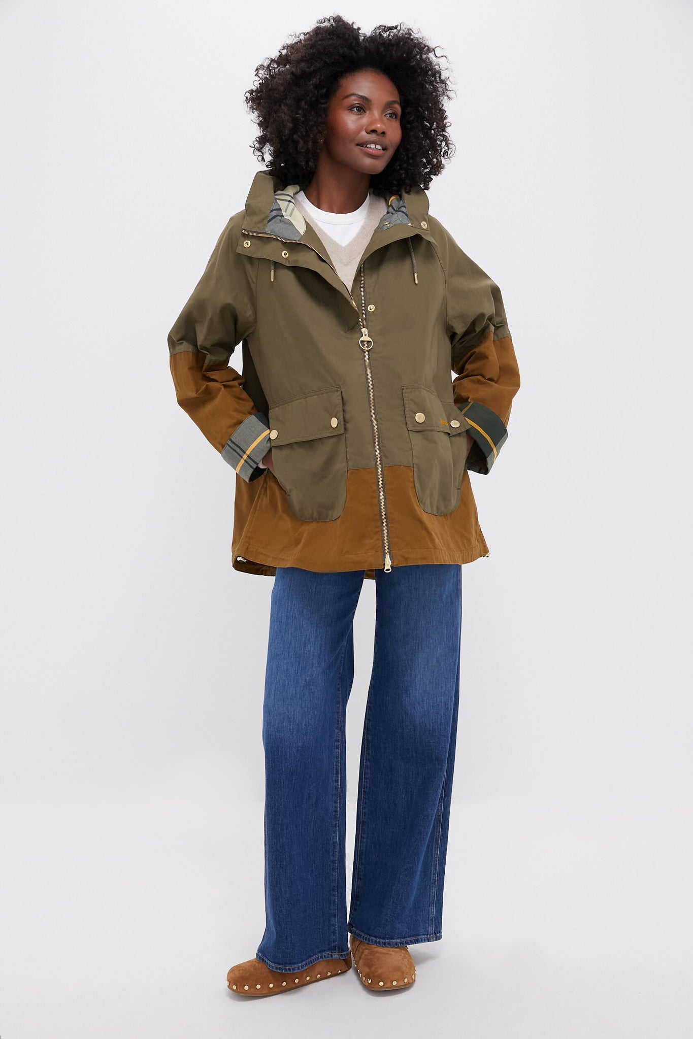 Dusky Green Hayley Showerproof Jacket