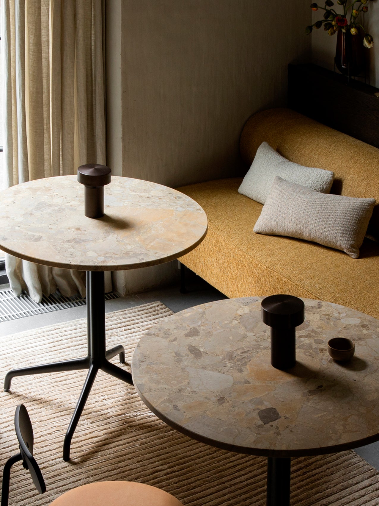 Column Table Lamp. Portable