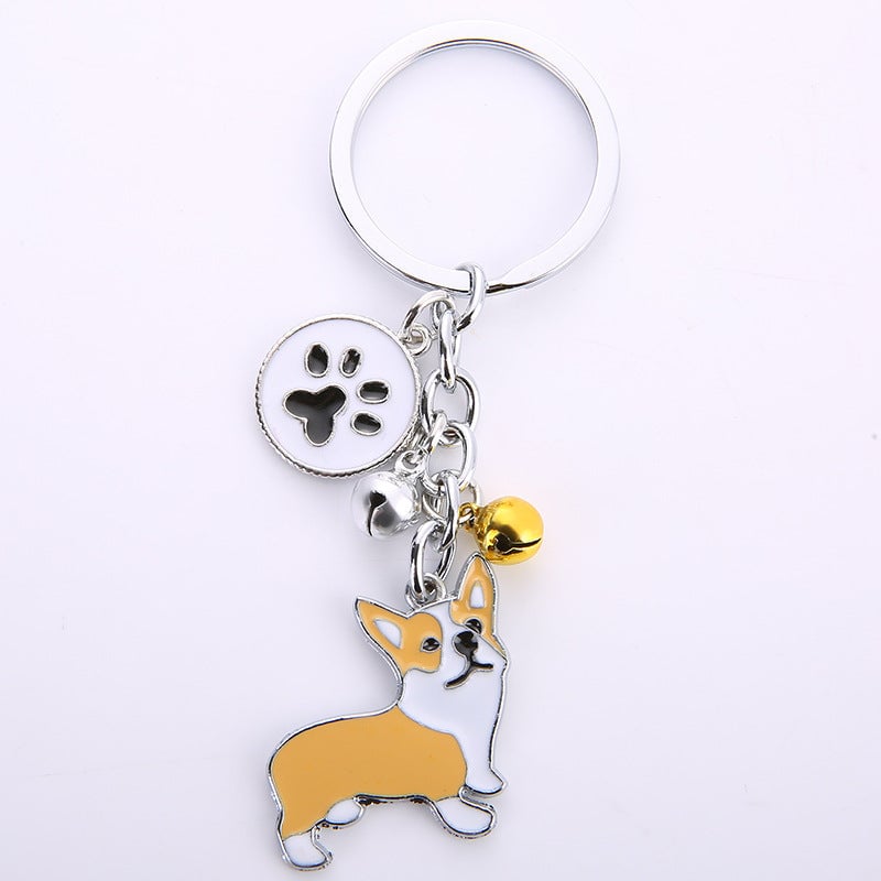 Personalized Dog Pattern Keychain