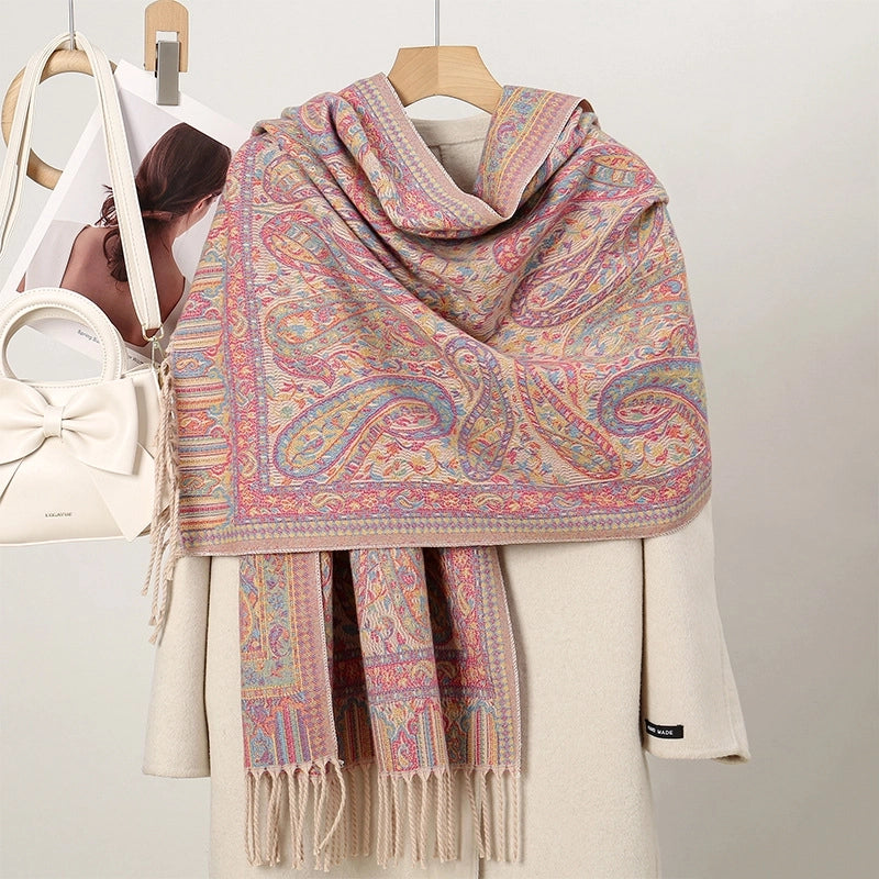 Women's Ethnic Style Minimalist Geometric Solid Color Polyester Scarf