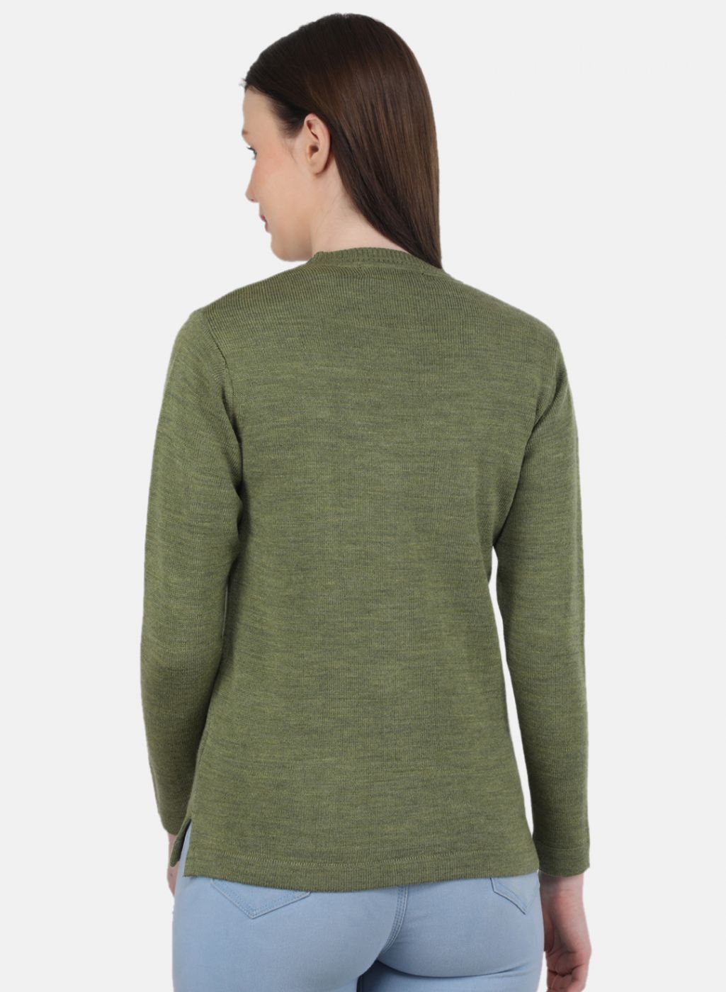 Women Olive Solid Cardigan