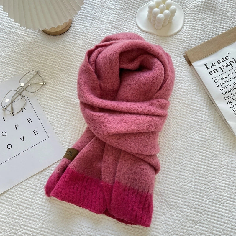 Women's Minimalist Classic Style Solid Color Polyester Scarf