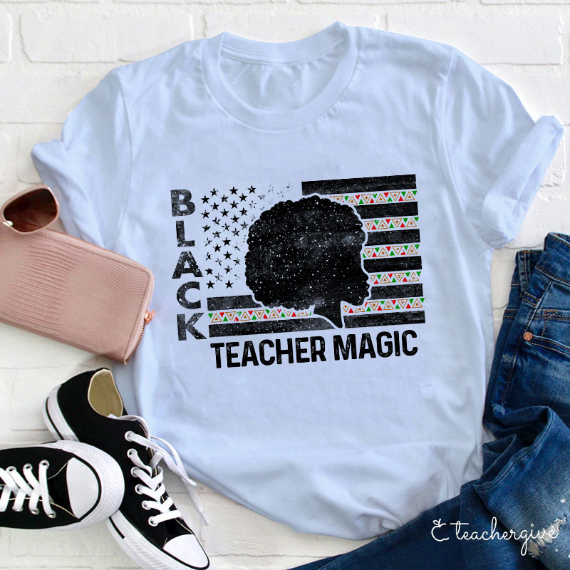 Black Teacher Magic Teacher T-Shirt