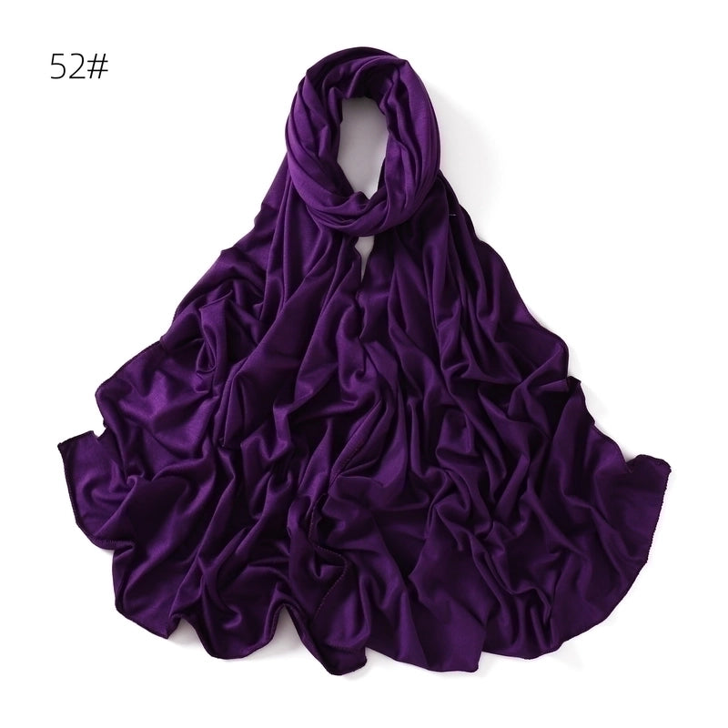 Women's Basic Solid Color Mercerized Cotton Modal Cotton Linen Scarves