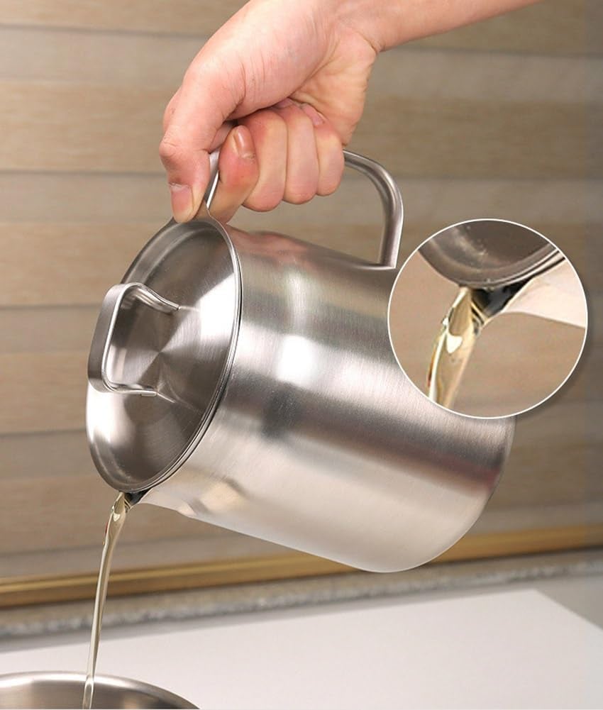 🍟2-in-1 304 Stainless Steel Multifunctional Oil Strainer Pot