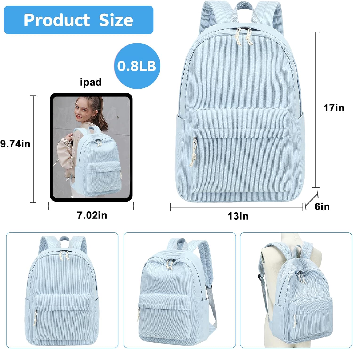 Bluboon School Backpack Teens Girls Boys Kids School Book Bags with Lunch Box Pencil Bag