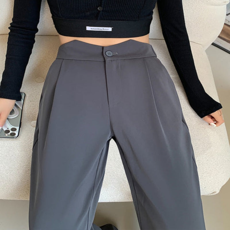 Casual Loose Fit High Waist Wide Leg Pants For Women