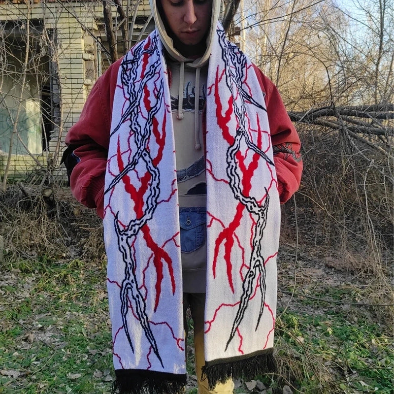 Women's Modern Style Printing Polyester Scarf