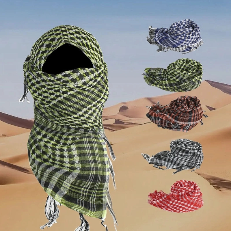 Sports Outdoor Arabian Square Scarf Military Fan Tactical Scarf Multifunctional Windproof Sand-proof Warm Neck Head