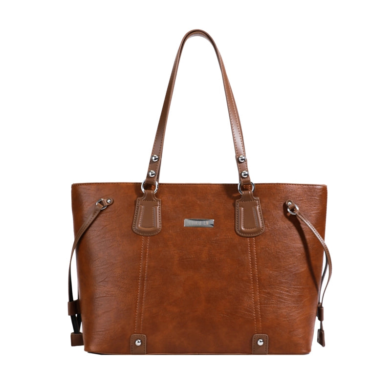 Women's Pu Leather Solid Color Streetwear Square Zipper Shoulder Bag