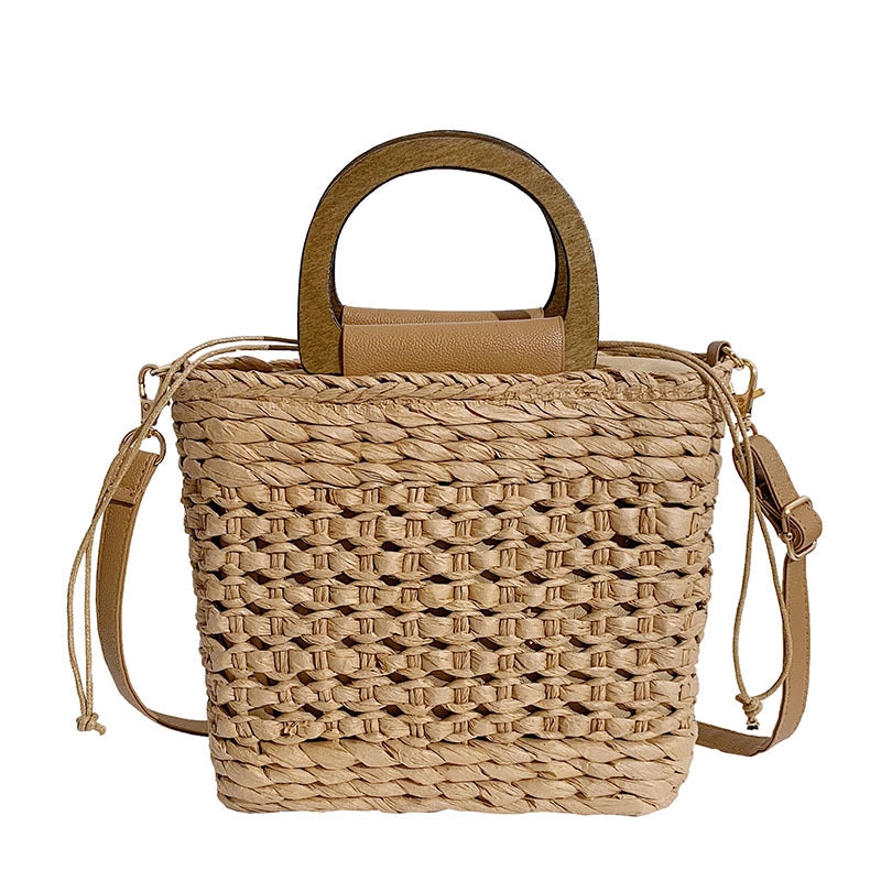 Women's Small Spring&summer Straw Basic Handbag