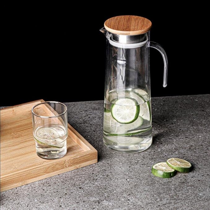 1.3L ERICETION ACRYLIC TRANSPARENT WITH HANDLE & STAINLESS STEEL LID