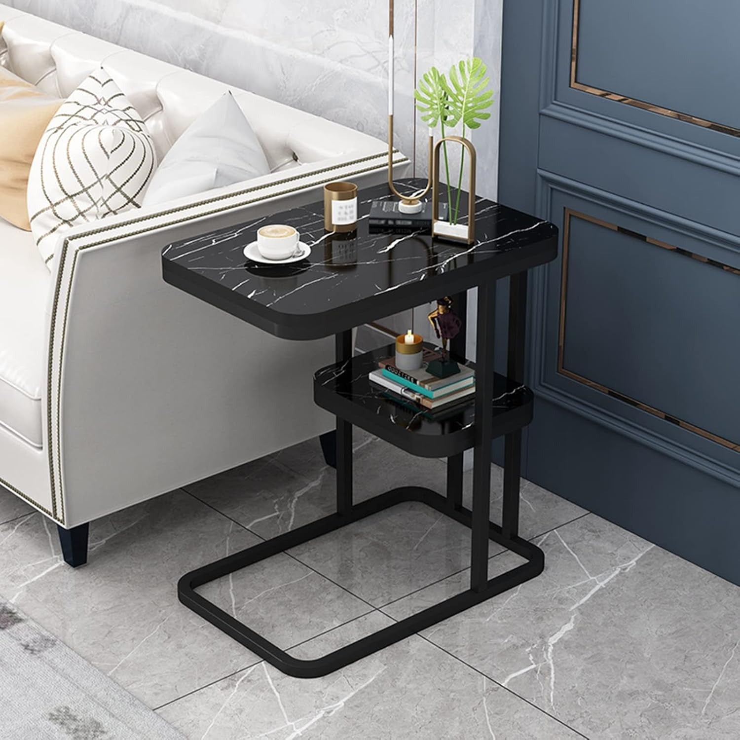 Living Room Sofa Side Table Luxury Square Small Side Table Side Cabinet. Coffee Table Removable Corner Table Small Bedside Tables