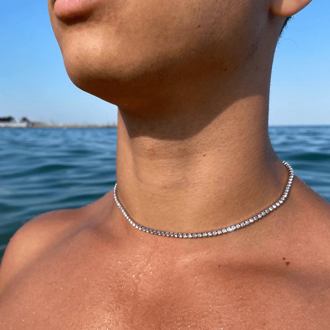 🔥Clear Stock Last Day 48% OFF 💥Crystal' Tennis Necklace + Free Bracelet