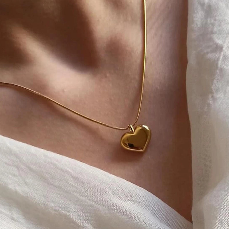 Minimalist Classic Style Solid Color 304 Stainless Steel Stainless Steel Necklaces