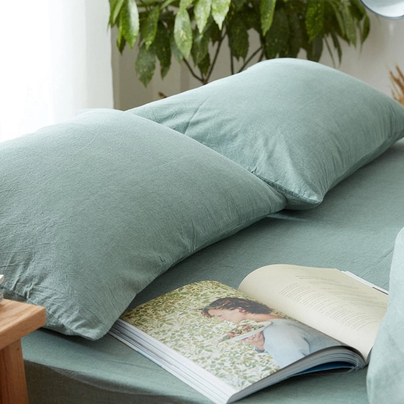 Casual Lattice Solid Color Cotton Pillow Cases Couch & Sofa Decor