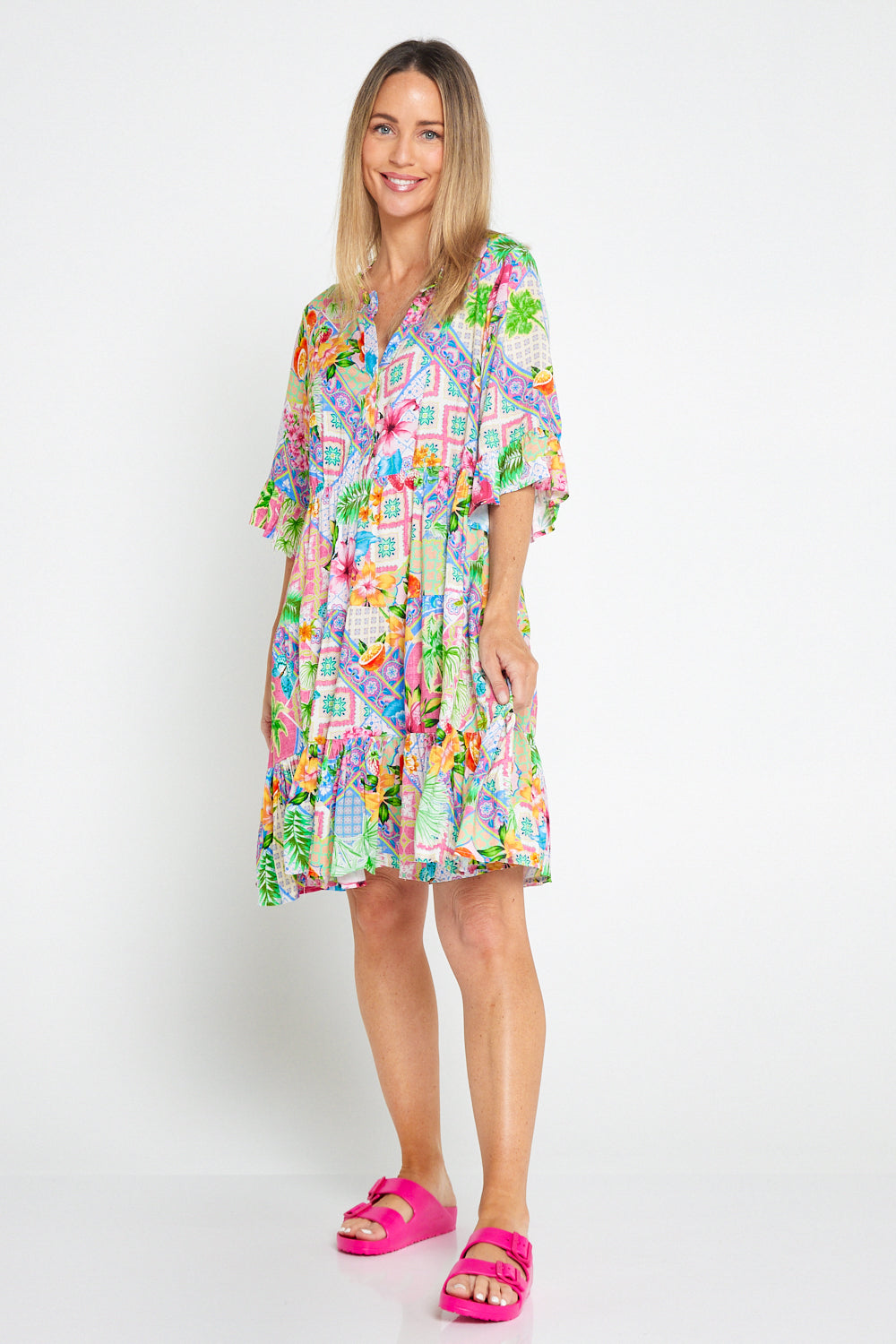 Kailani Dress - Tropical Multi