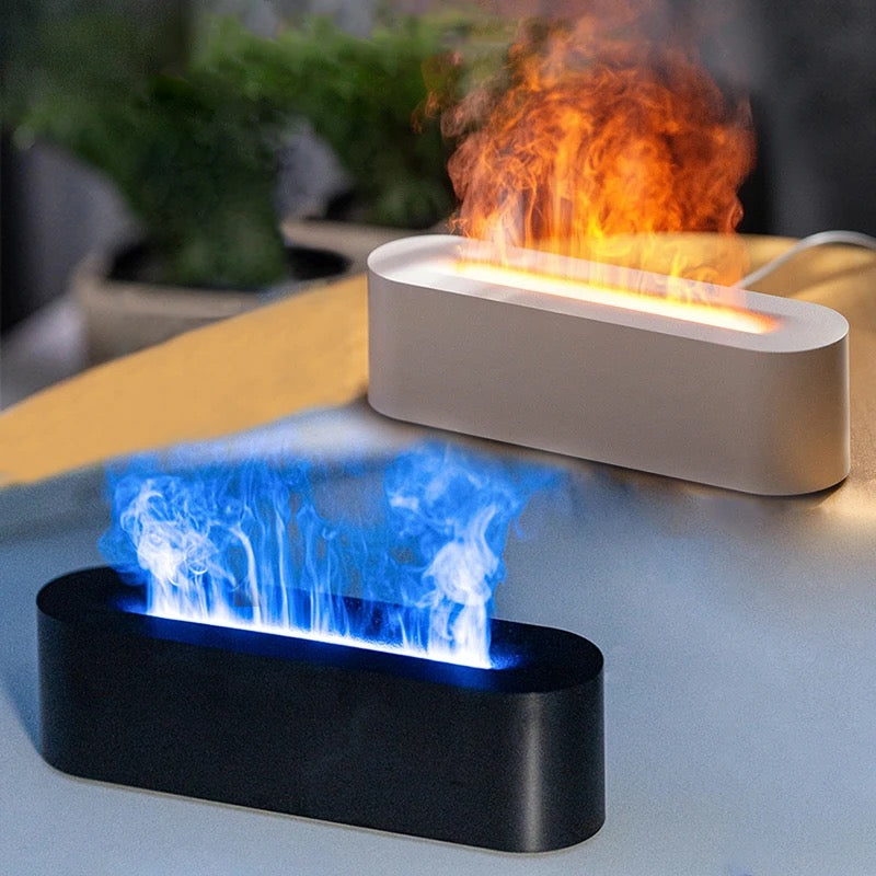 Fireplace Flame Diffuser. Aromatherapy Essential Oil Diffuser. 150ml Cool Mist Ultrasonic Humidifier
