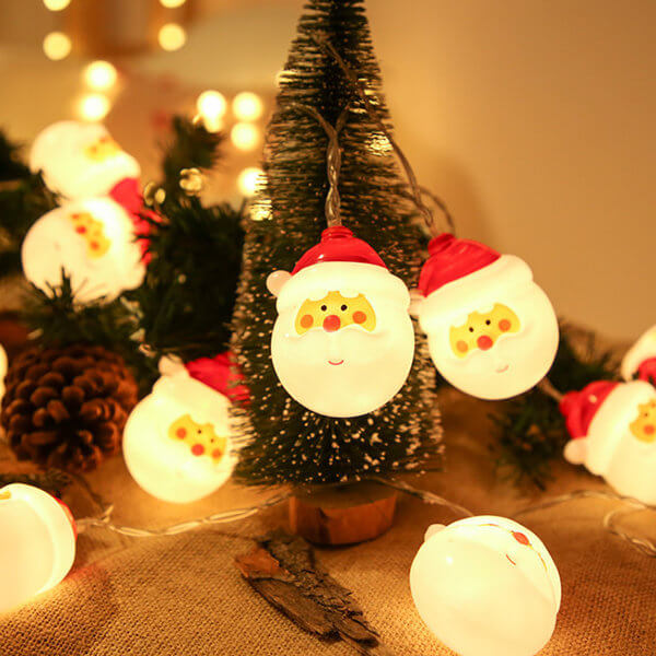 Christmas Santa Snowman String Light