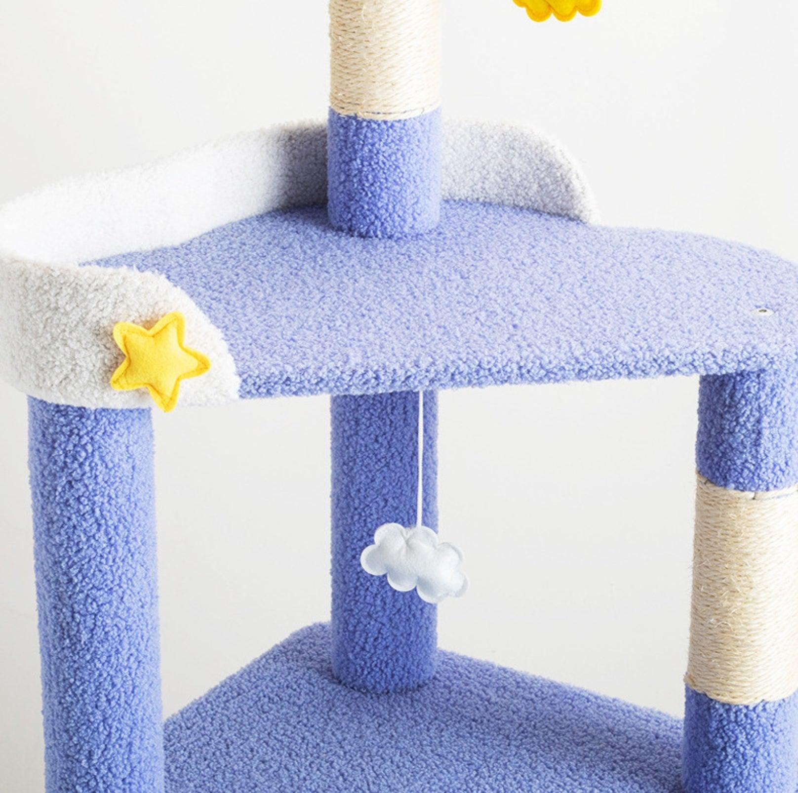 Walking Among The Starry Sky Cat Tree With Scratching Posts