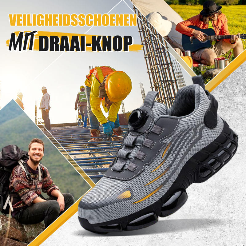 Schok- en Steekbestendige Veiligheidsschoenen met Draai-Knop