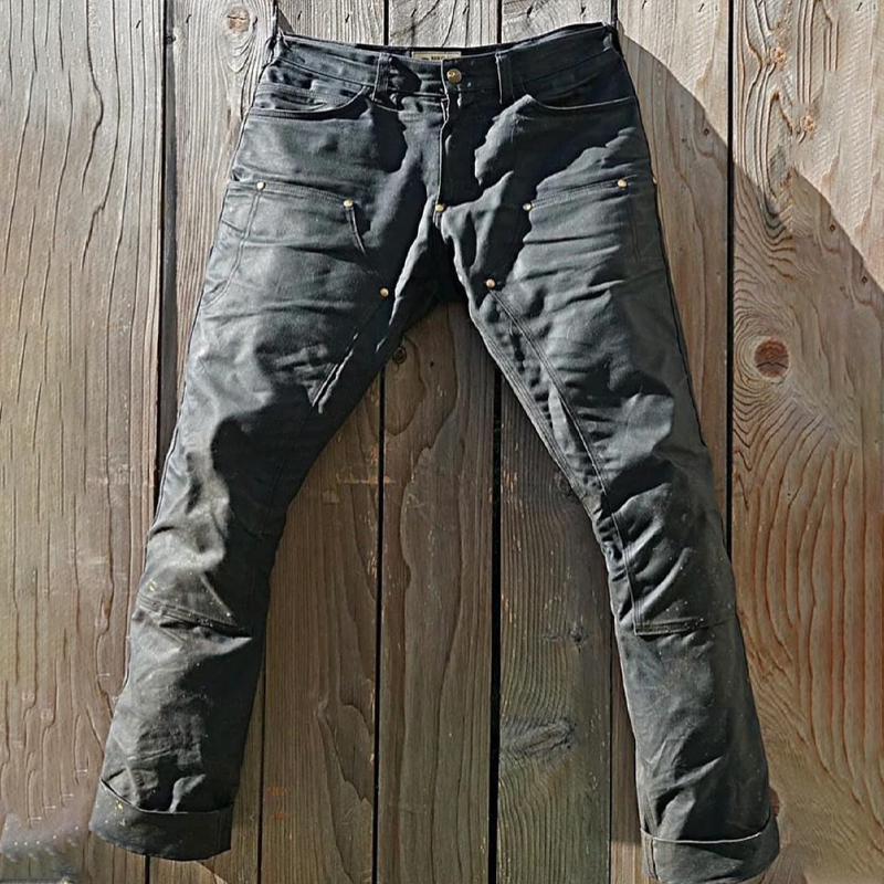 Vintage Black Slim Fit Work Pants