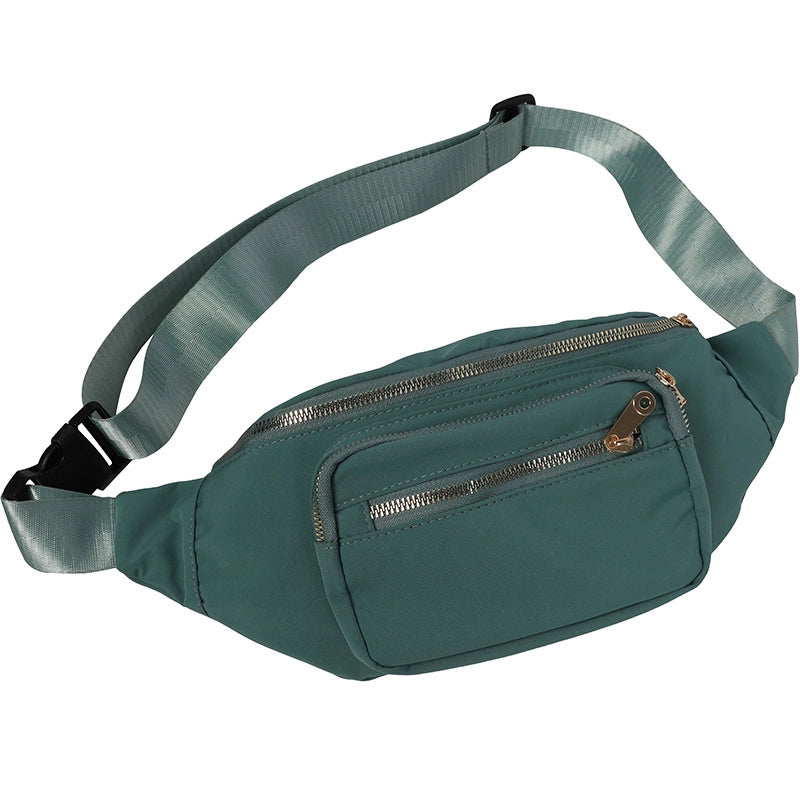 Women's  Crossbody Bag Outdoor Running Fit Sports Waist Bag Student's Fashionable Casual Nylon Waist Bag