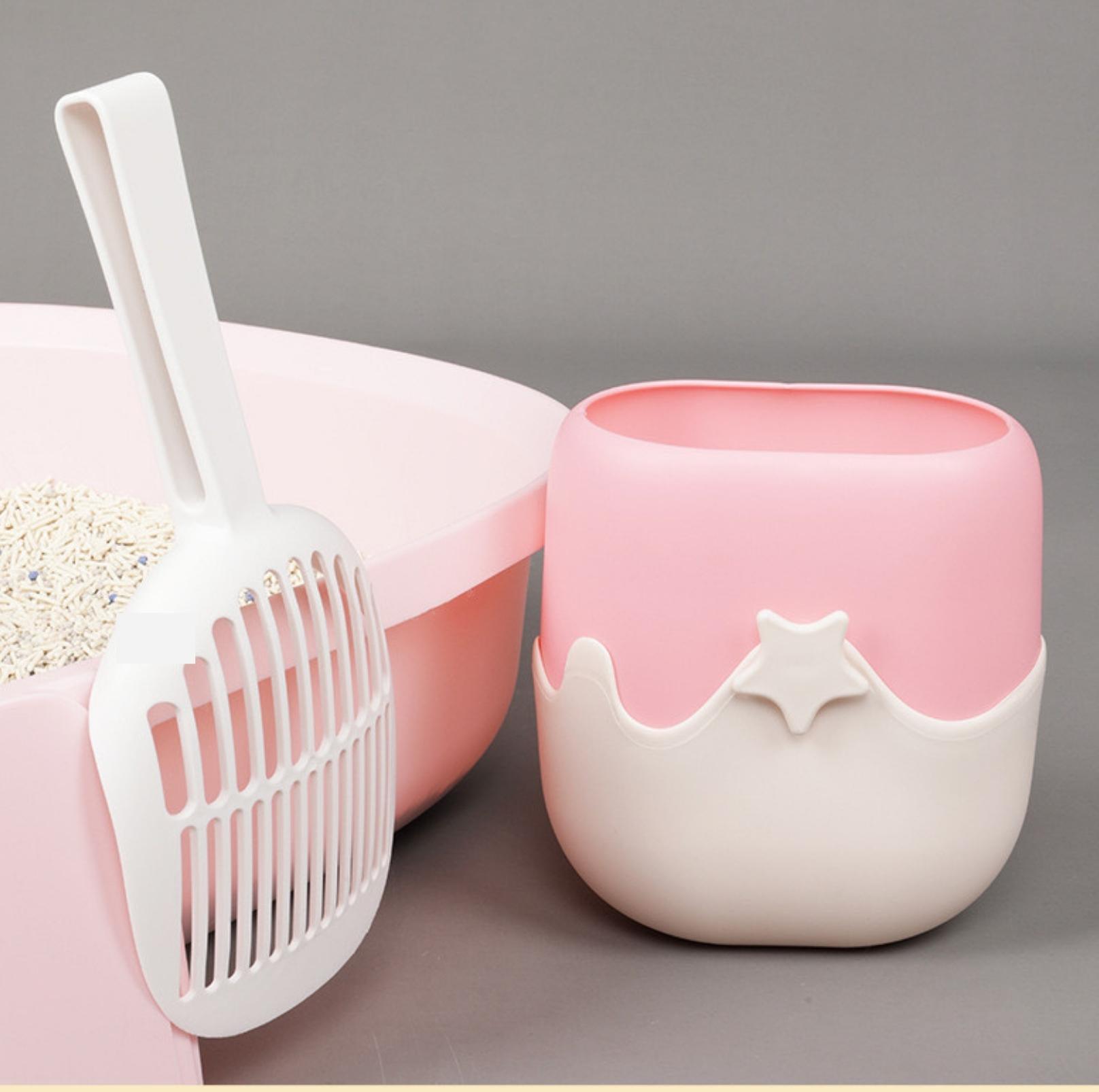 Tinypet Ice Cream Style Cat Litter Scoop Set with Holder