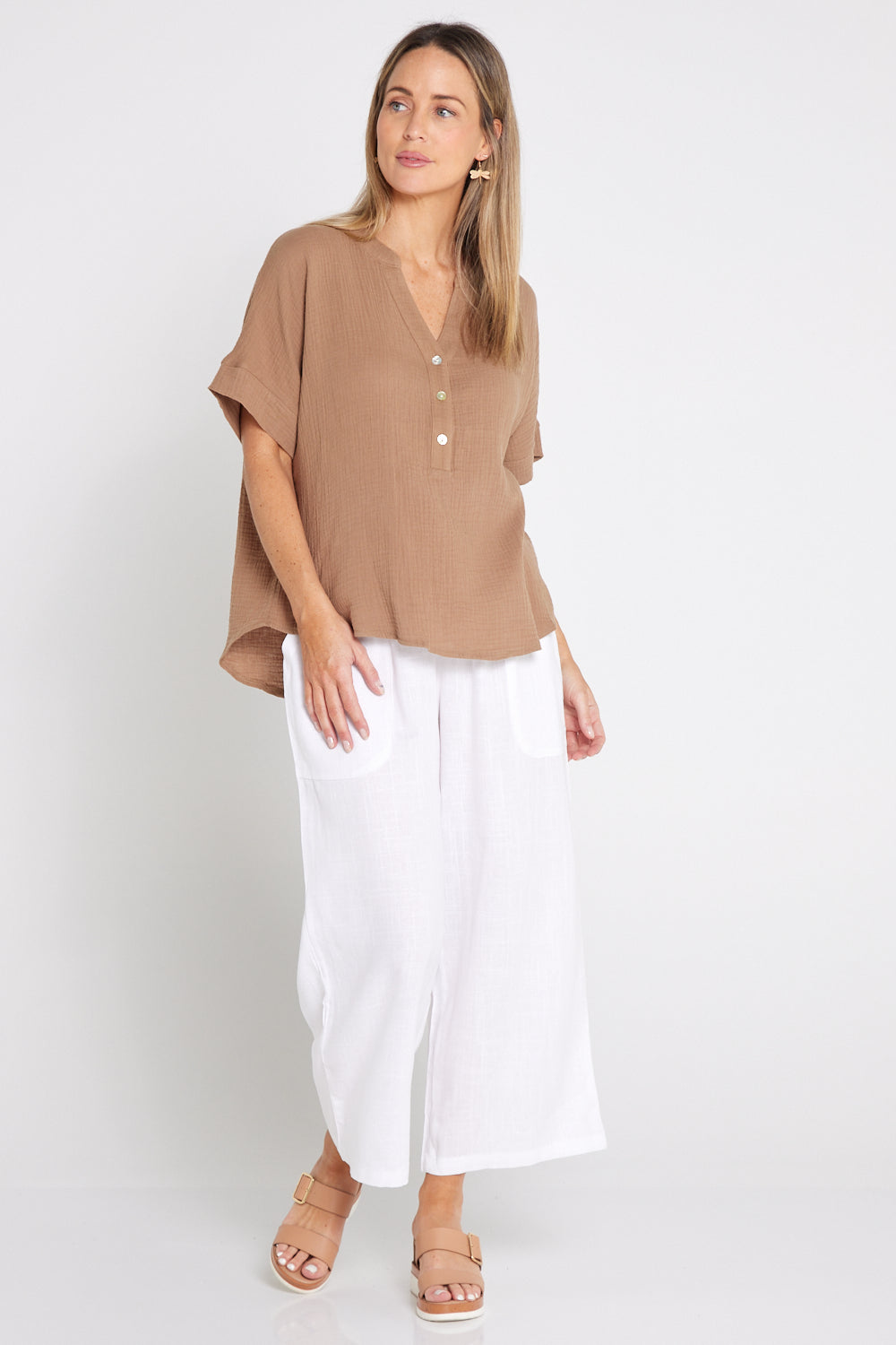 Linen Pants - White Linen