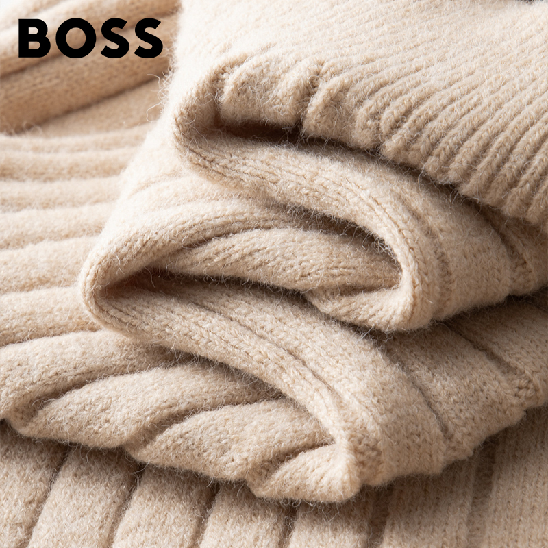 BOSS Men-s Turtleneck Thermal Sweater