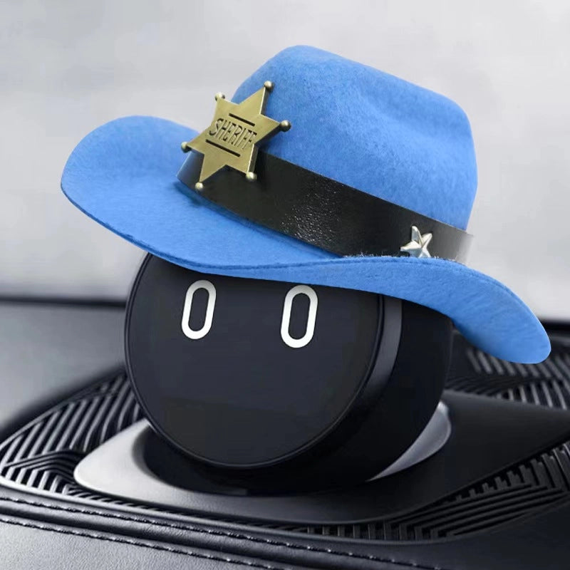 Cowboy Style Polyester Solid Color Pet Hat