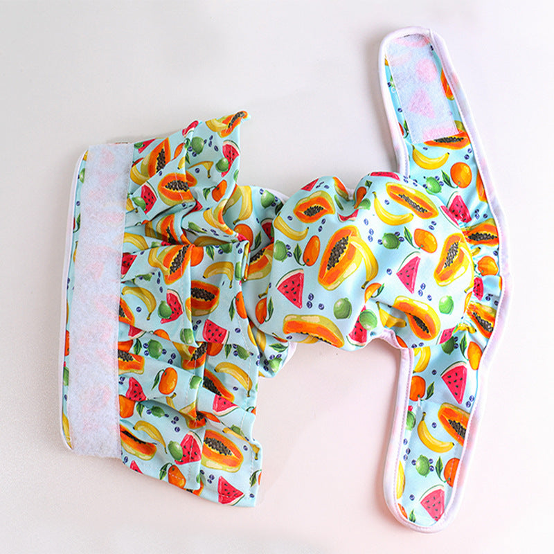 Reusable Printed Dog Cat Diaper Pants