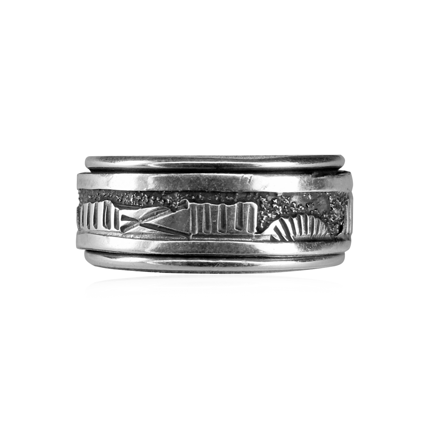 Sterling Silver Spinning Storyteller Ring