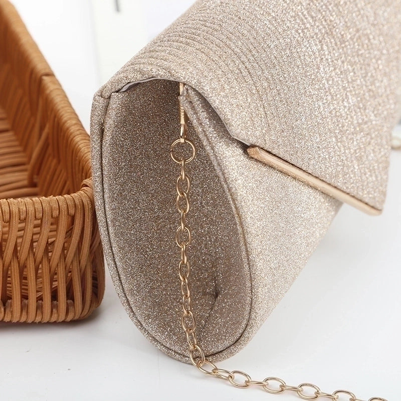 Polyester Solid Color Square Evening Bags