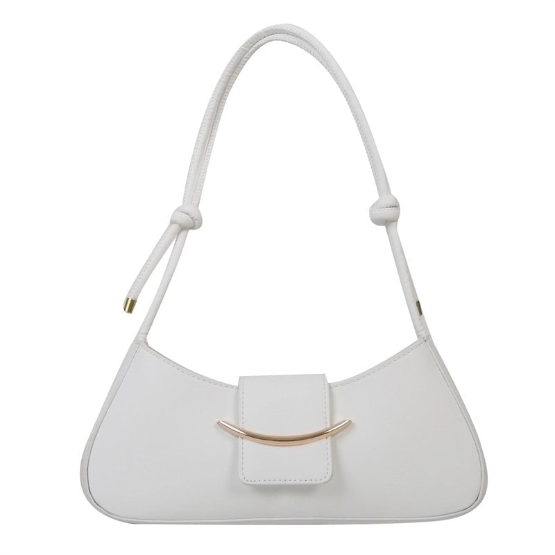 Women's Medium All Seasons Pu Leather Basic Underarm Bag