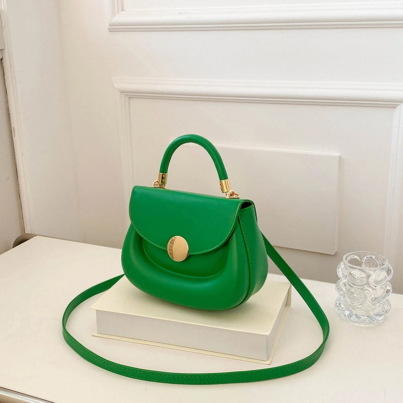 Women's Small Summer Pu Leather Streetwear Square Bag