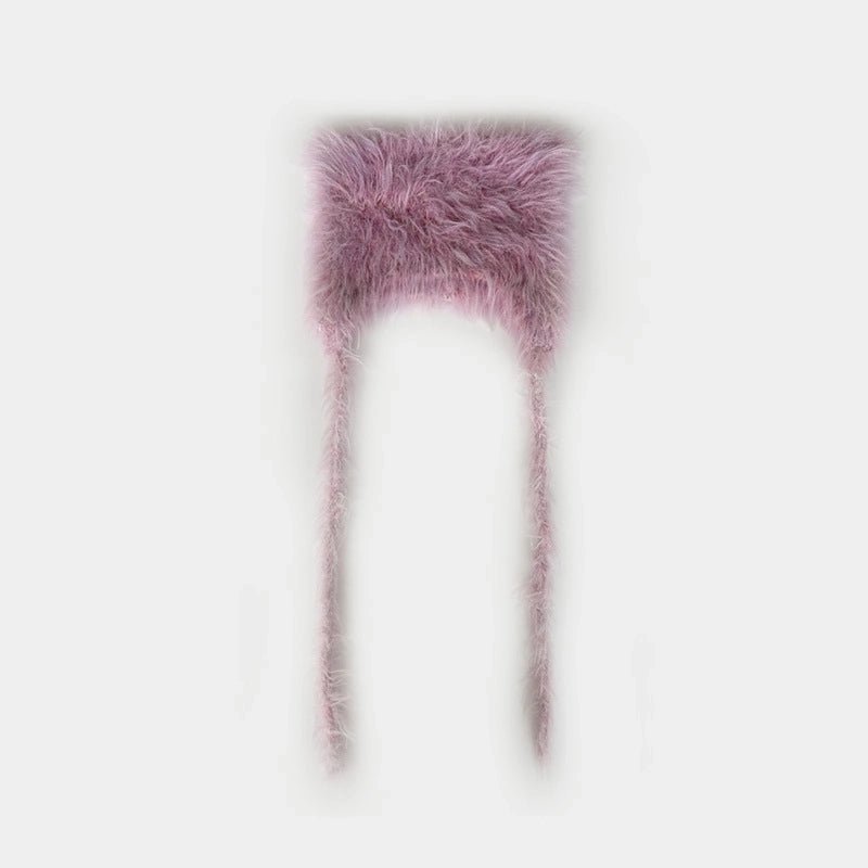 Women's Minimalist Solid Color Eaveless Wool Cap