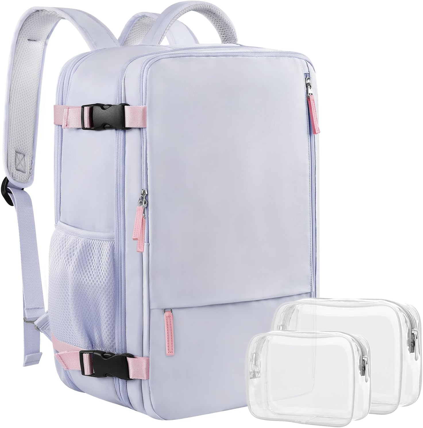 Large Travel Backpack for Women Men, Expandable 40L Carry On Backpack, 17 Inch Laptop Backpack College Bookbag, Waterproof Travel bag as Person Item Flight Approved