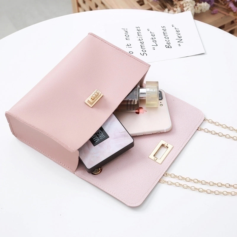Fashion Chain Shoulder Messenger Small Square Bag Chain Candy Color Shoulder Bag