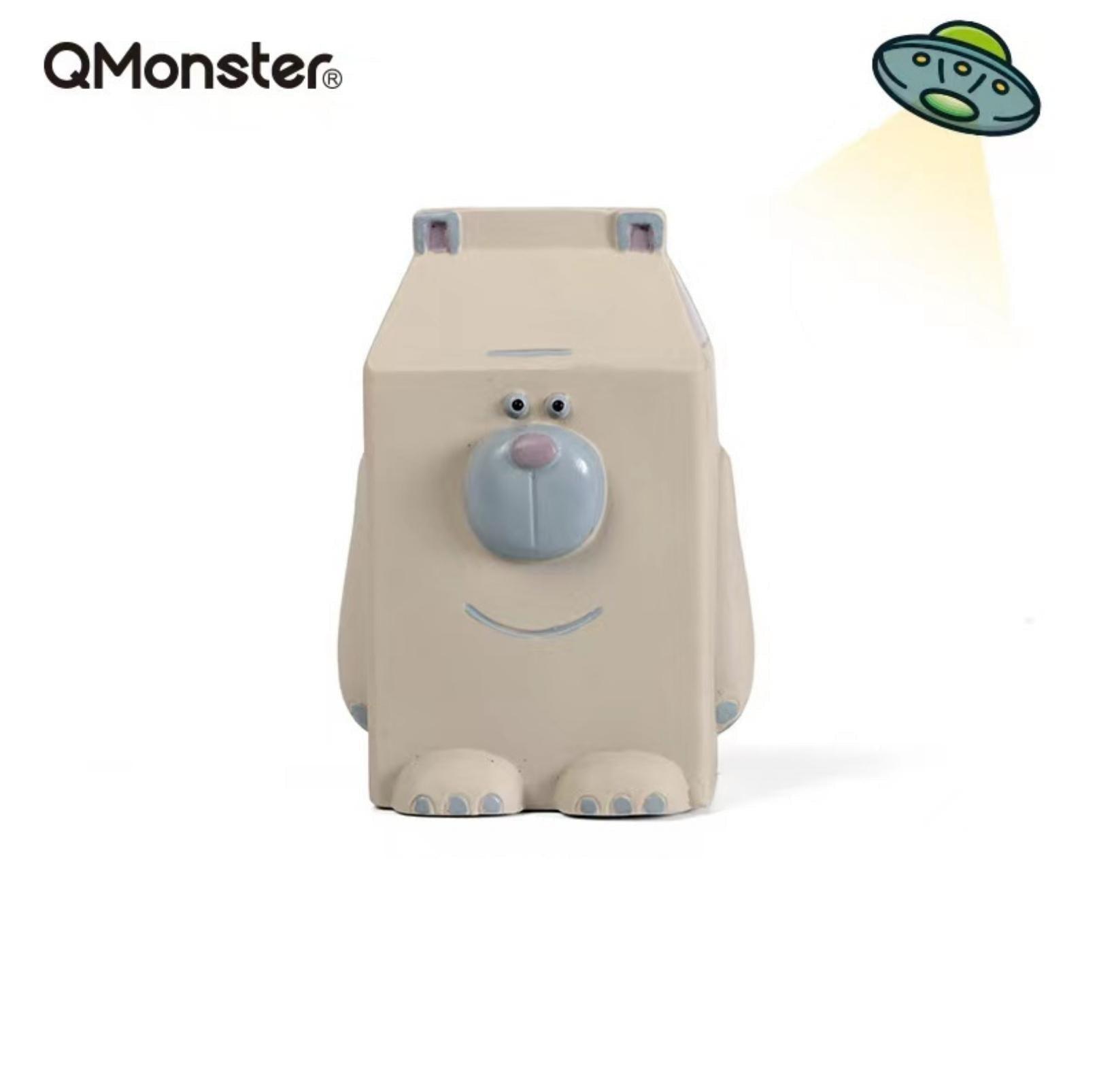 Q-Monster Latex Dog Toy Chewing and Sounding - Box Friend Boredom Buster