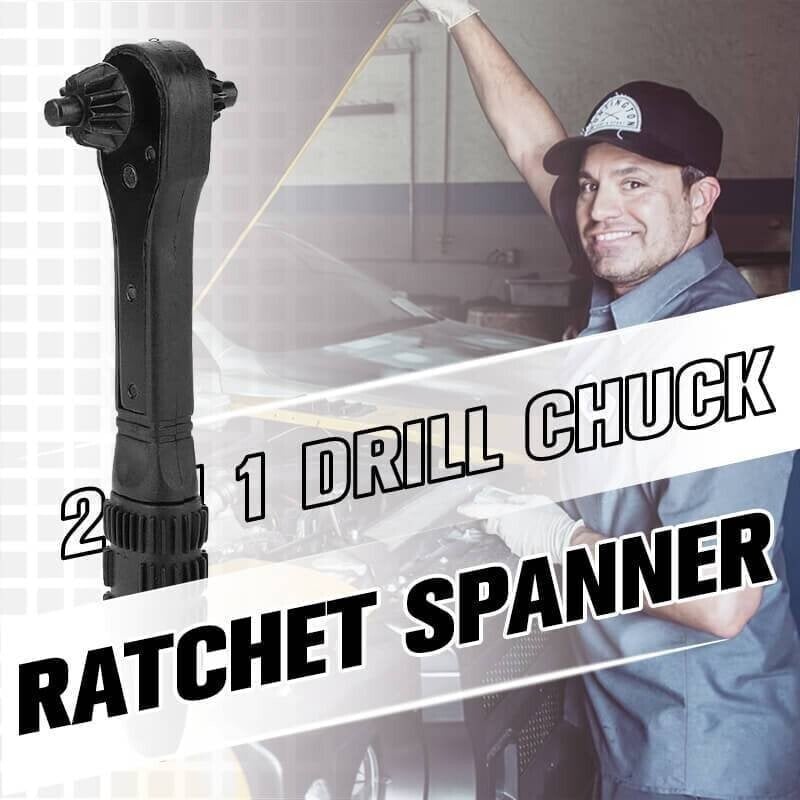2 in 1 Drill Chuck Ratchet Spanner🔥 Sale-49% OFF🔥