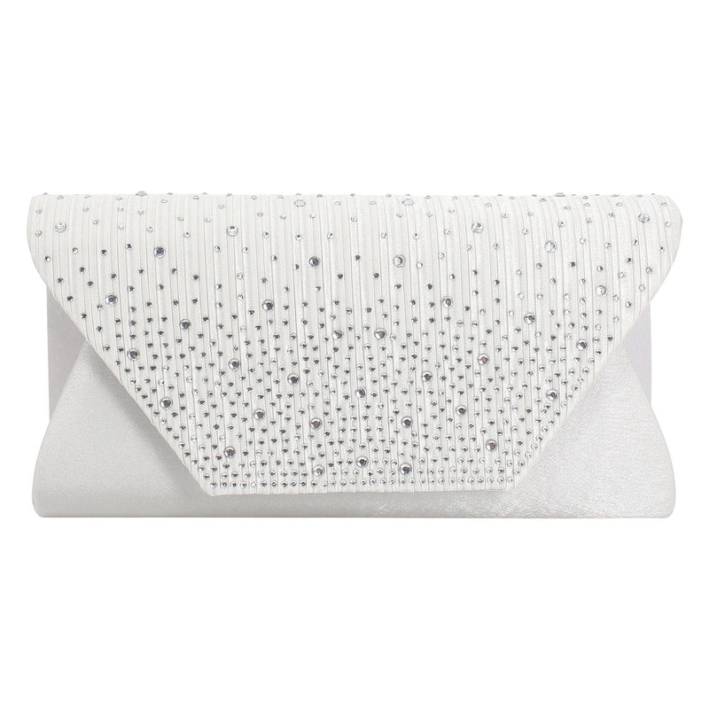 White Wine Red Purple Polyester Solid Color Square Evening Bags
