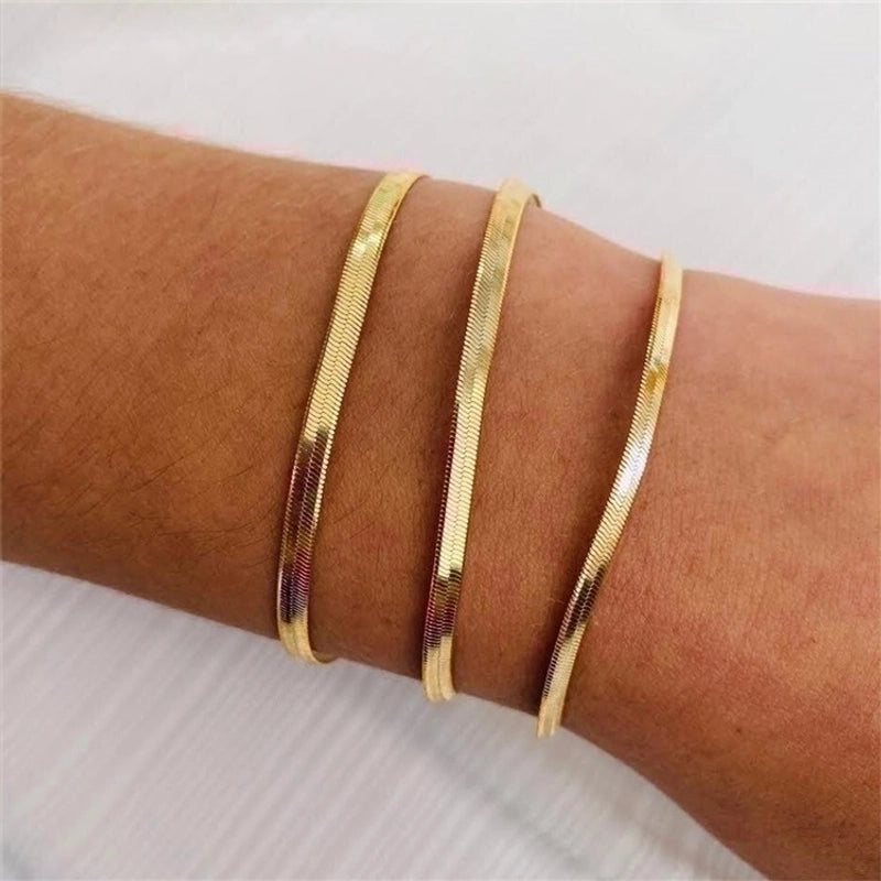 Minimalist Geometric Stainless Steel Metal Bracelets 1 Piece