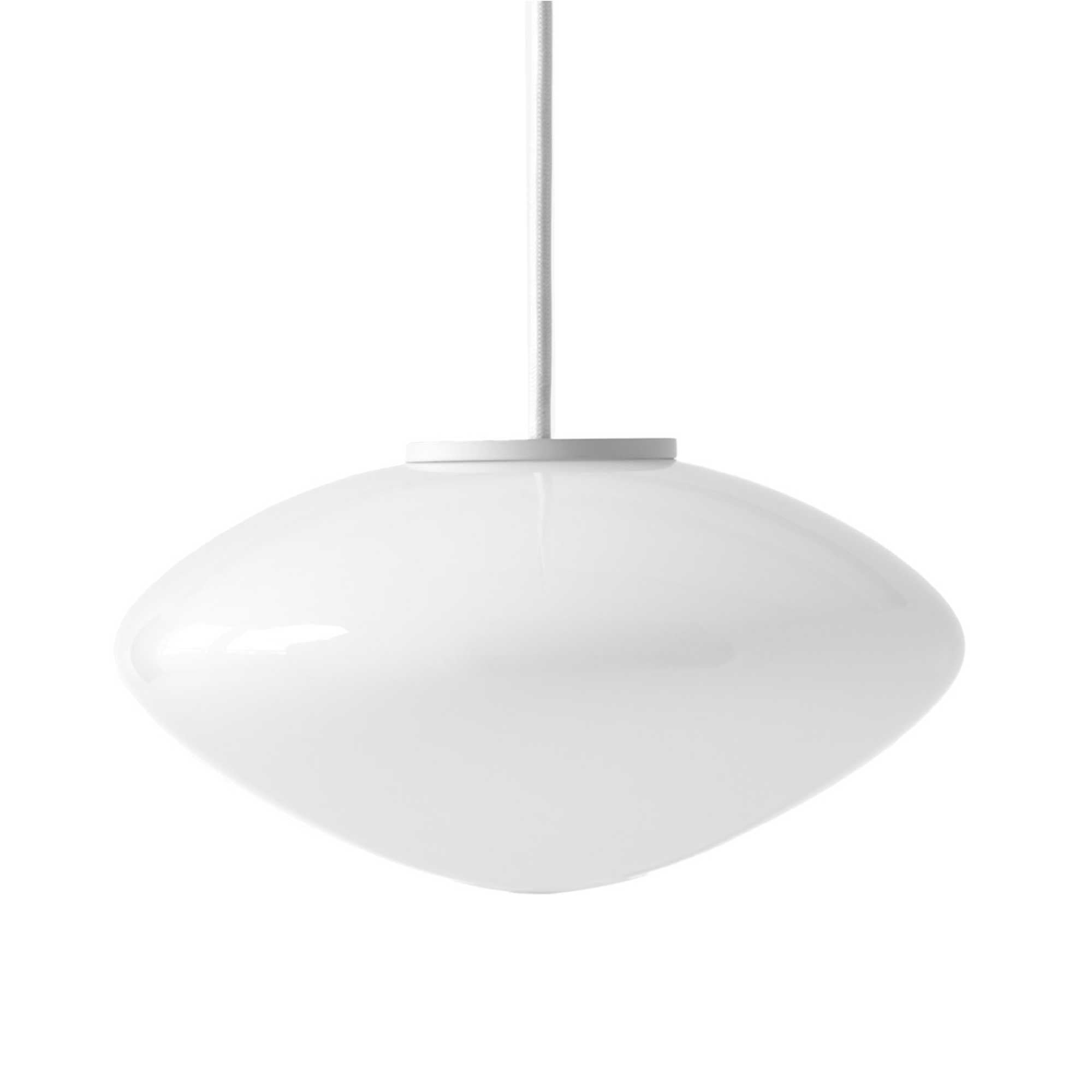 Tradition AP15 Mist Pendant Lamp. Matt White/Opal Glass