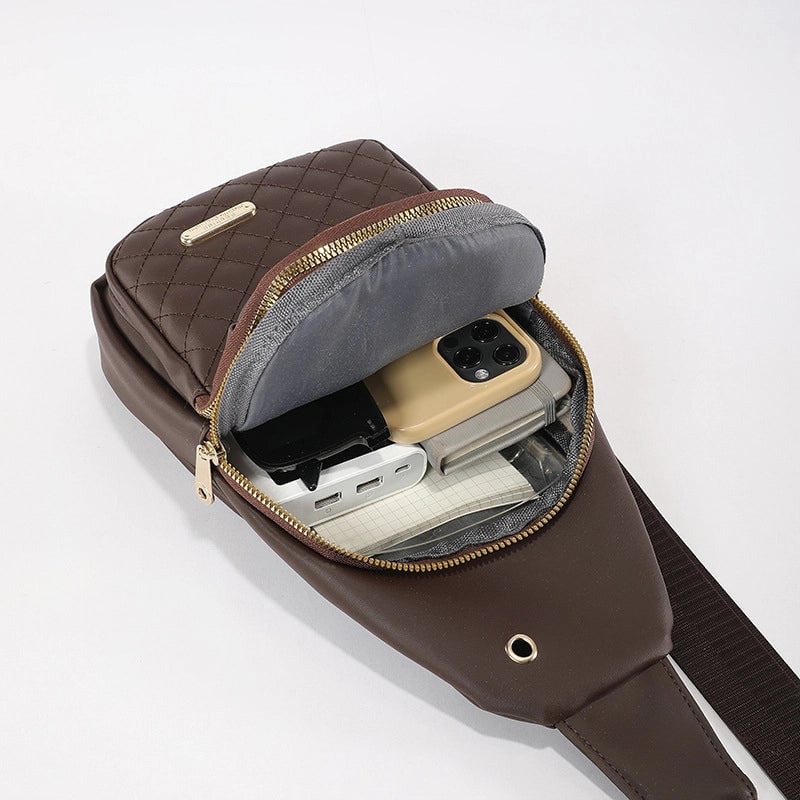 Women's Basic Classic Style Solid Color Oxford Cloth Waist Bags