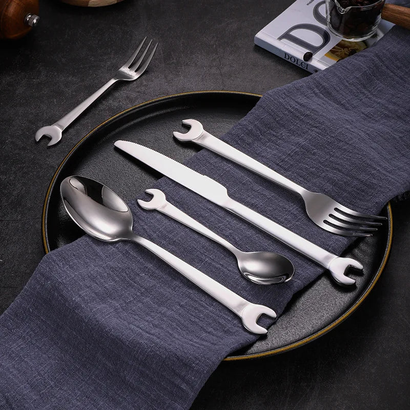 Wrench-Shaped Cutlery 6-Piece Set